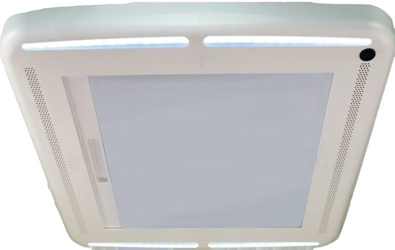 Maxxfan met Maxxshade en LED-verlichting, binnenaanzicht