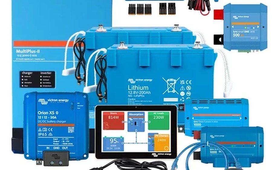 Victron Energy stroomvoorziening componenten voor camper