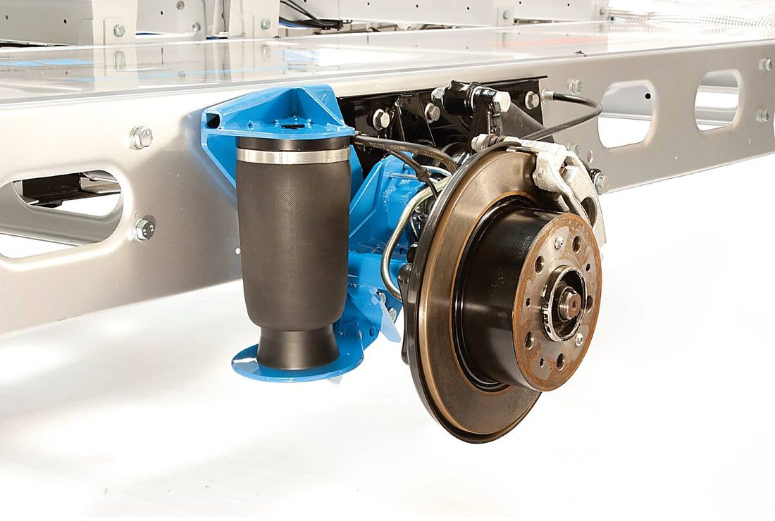 VB-Airsuspension luchtvering gemonteerd op AL-KO camperchassis